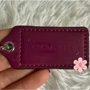 2"  COACH Fob Bag Charm Hang tag Hangtag